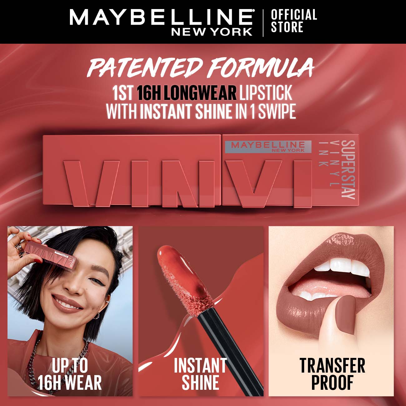 Maybelline New York - Super Stay®Vinyl Ink Longwear Liquid Lipcolor - Redhot