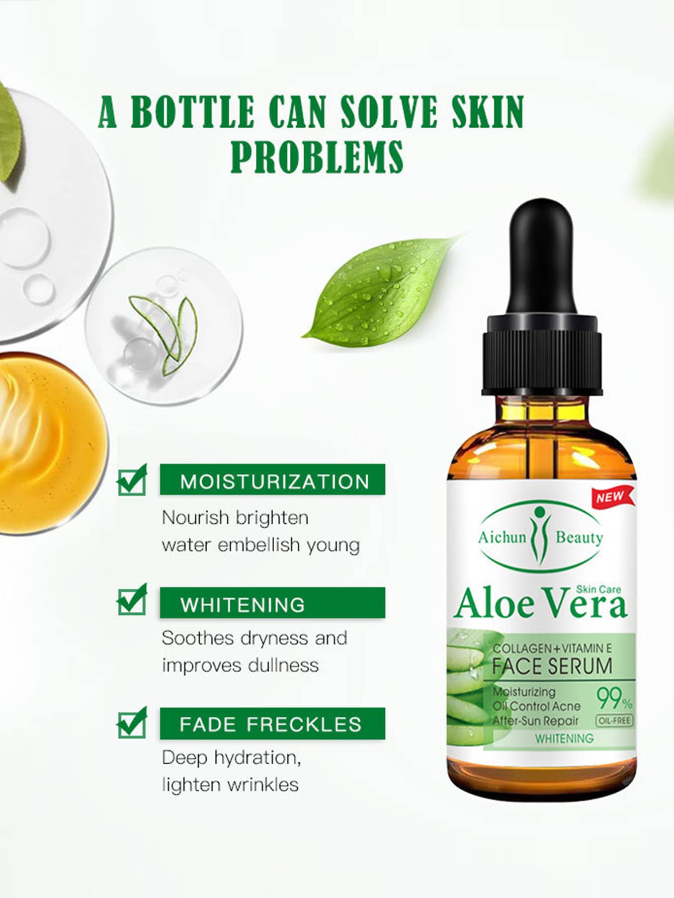 Shein- Aloe Vera Face Serum, 30 ml