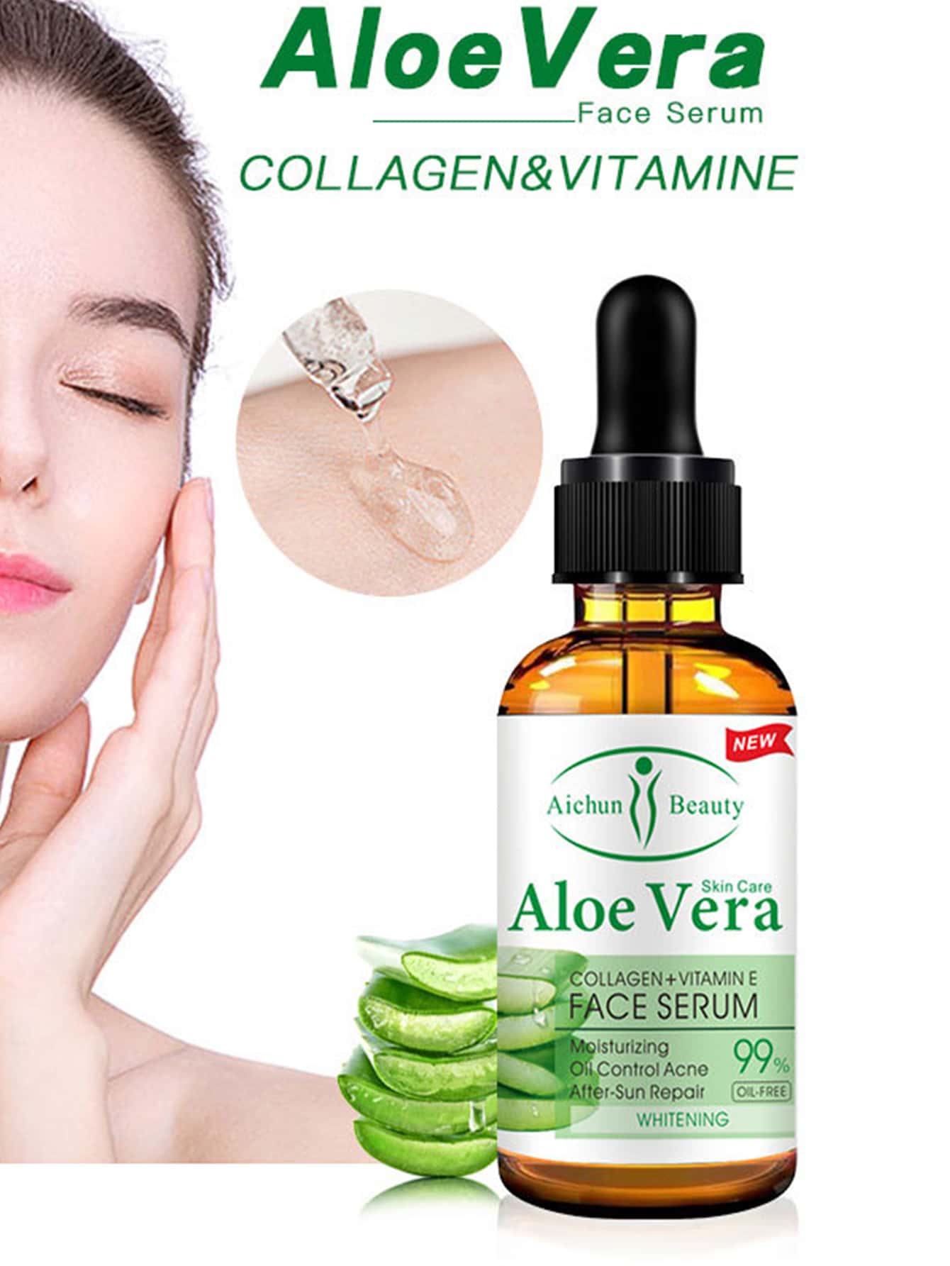 Shein- Aloe Vera Face Serum, 30 ml