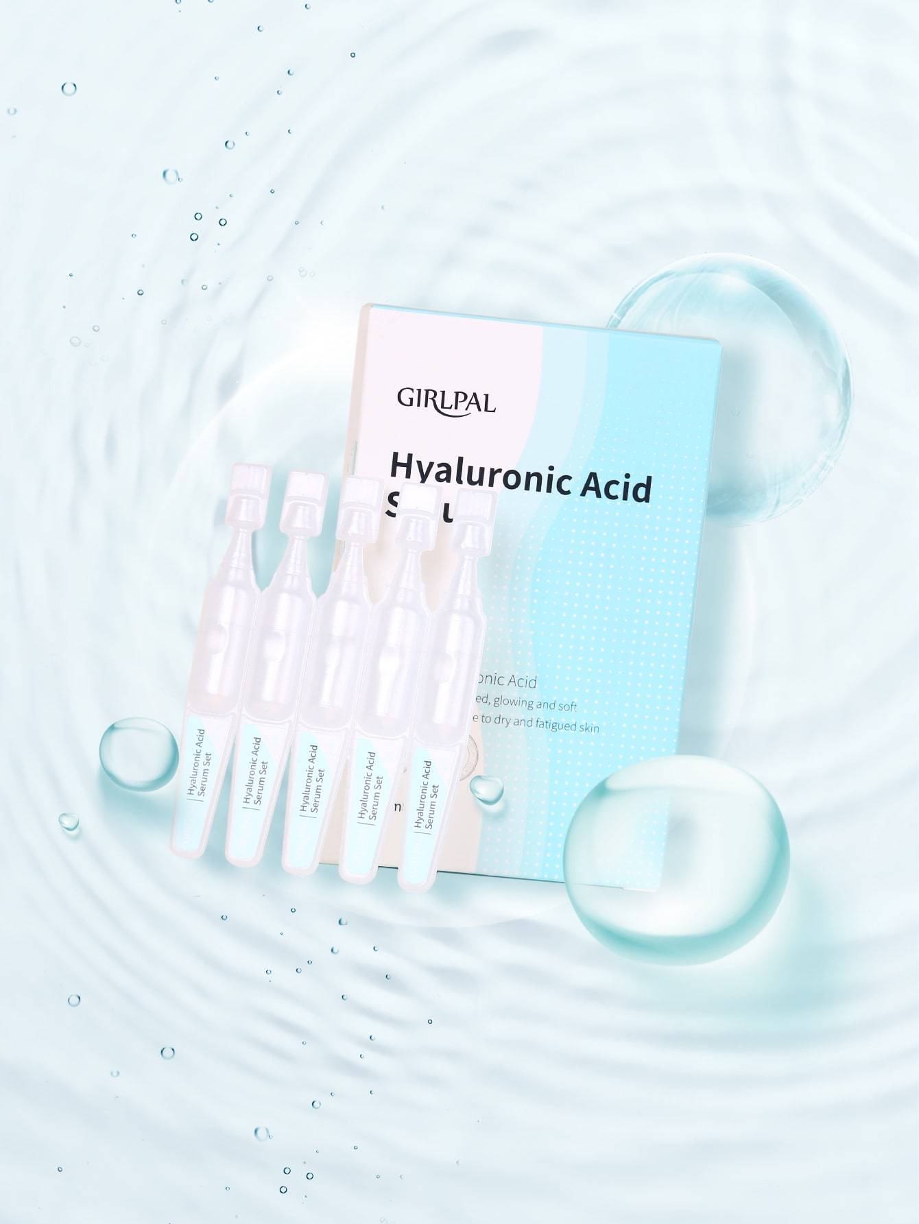 Shein- 5pcs Hyaluronic Acid Serum 5 ml