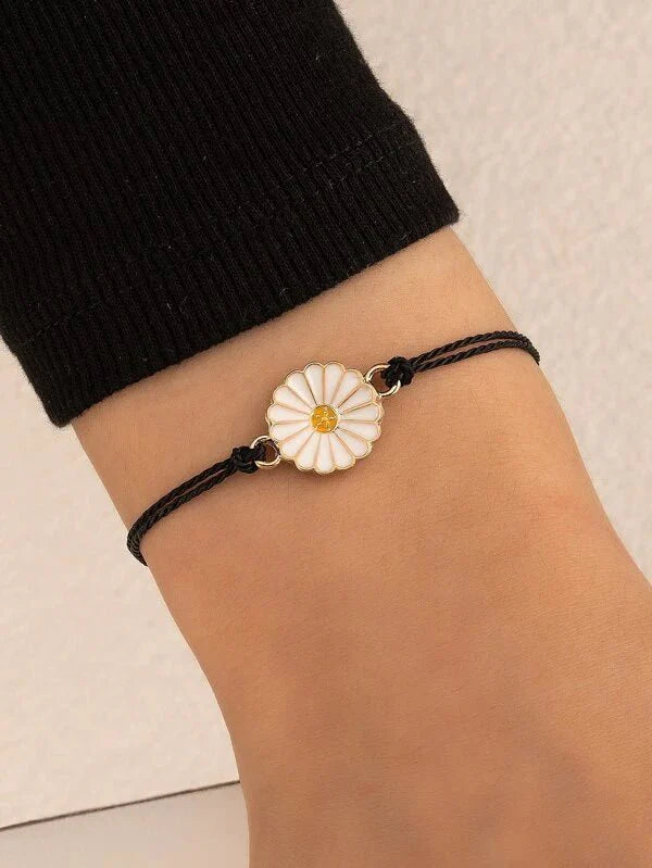 Shein - Flower Embellished Bracelet