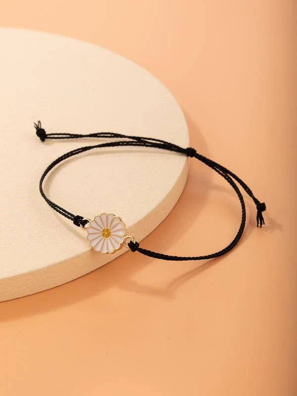 Shein - Flower Embellished Bracelet