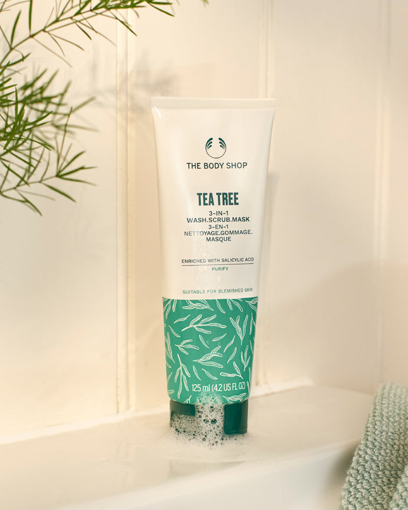 The Body Shop- Tea Tree 3-in-1 Wash Scrub Mask - 125ml