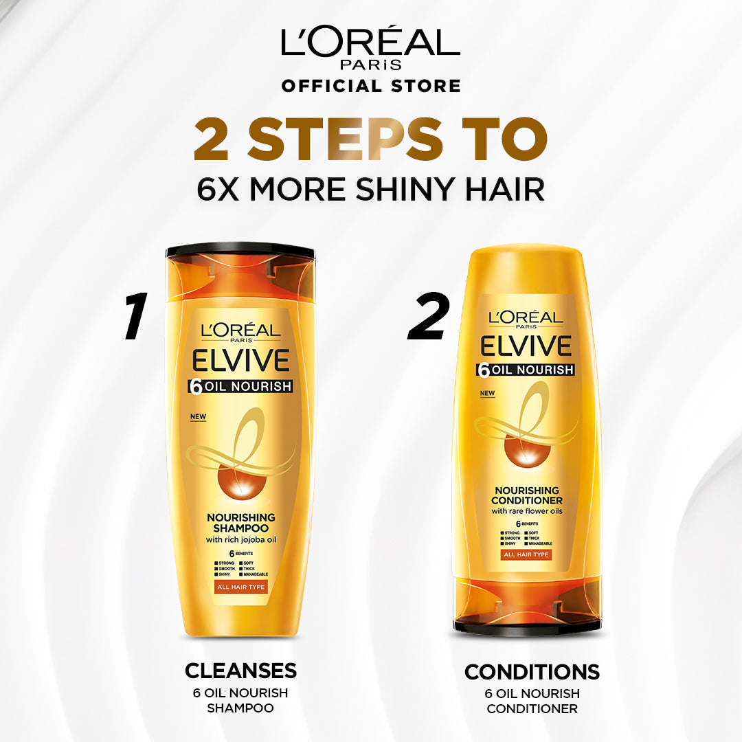 L'Oreal Paris- Elvive 6 Oil Nourish Conditioner 175 ml - For Dull & Dry Hair