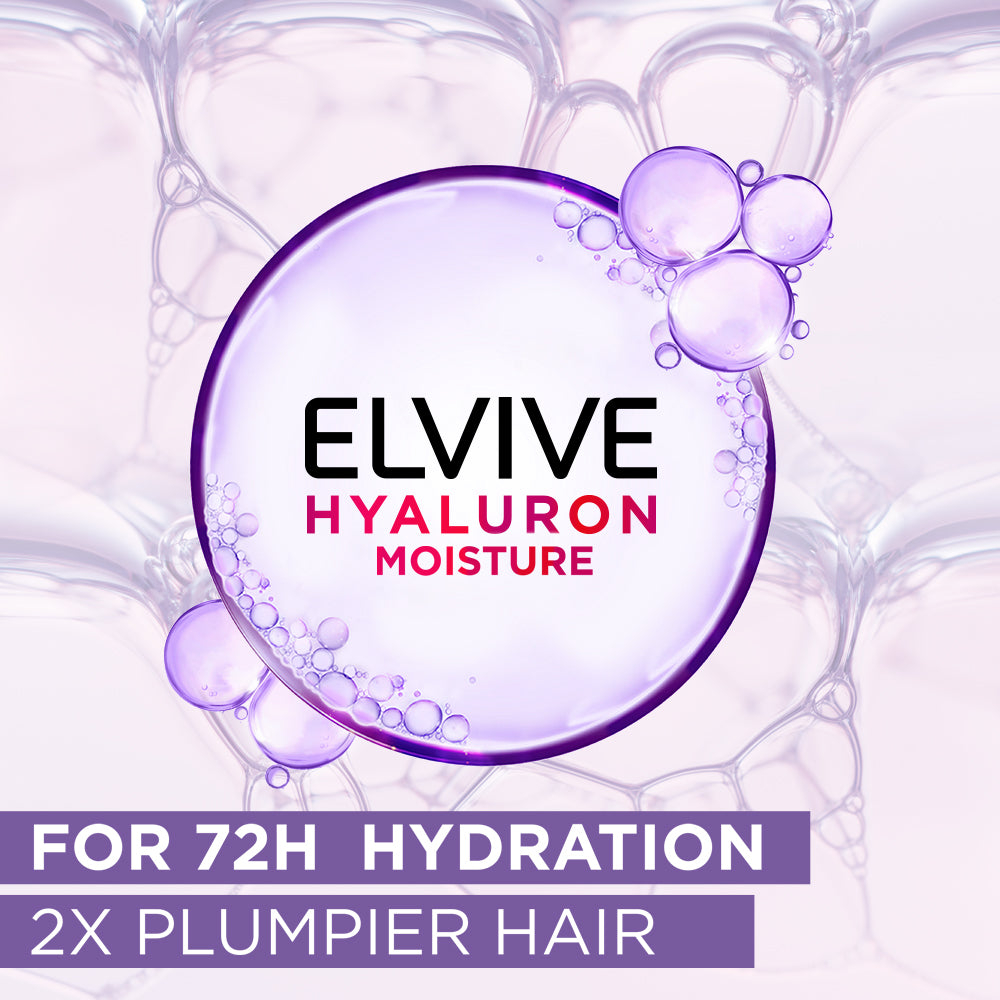 L'Oreal Paris Hyaluron + Plump Hydrating Shampoo, Paraben-Free, 175 ml - FOC