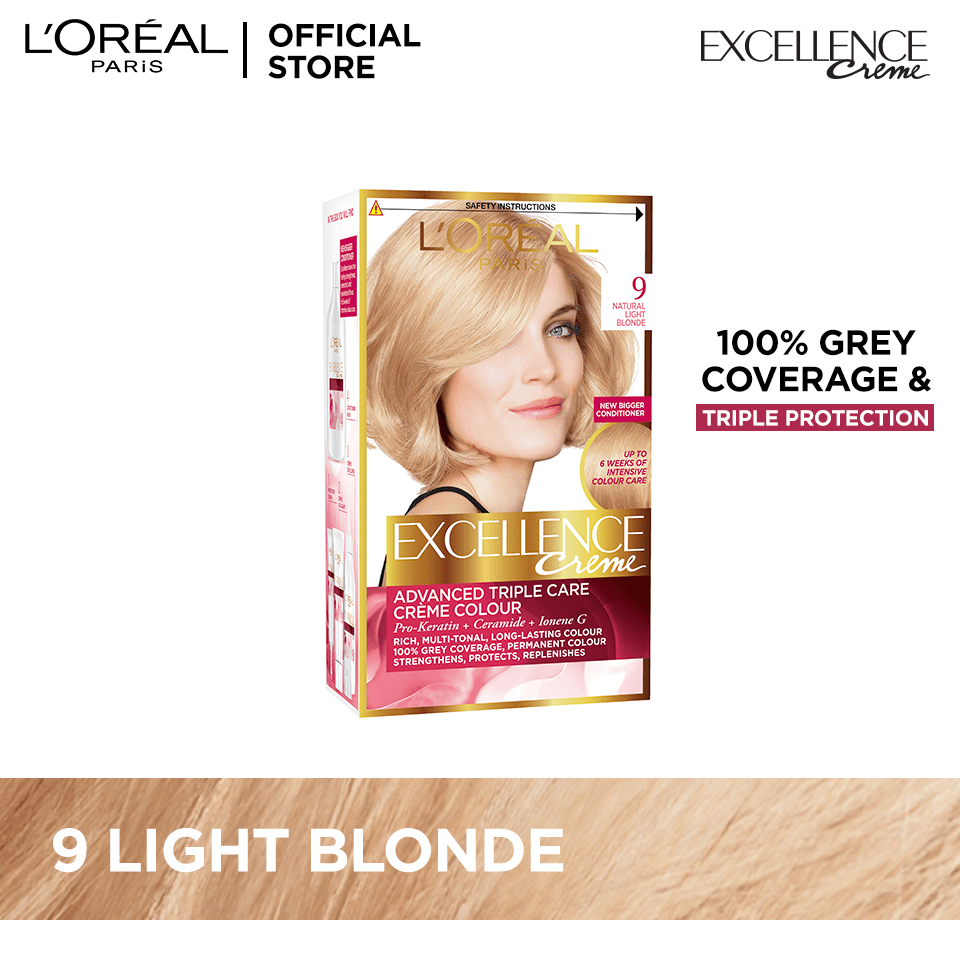 LOreal- Paris Excellence Creme - 9 Natural Light Blonde Hair Color