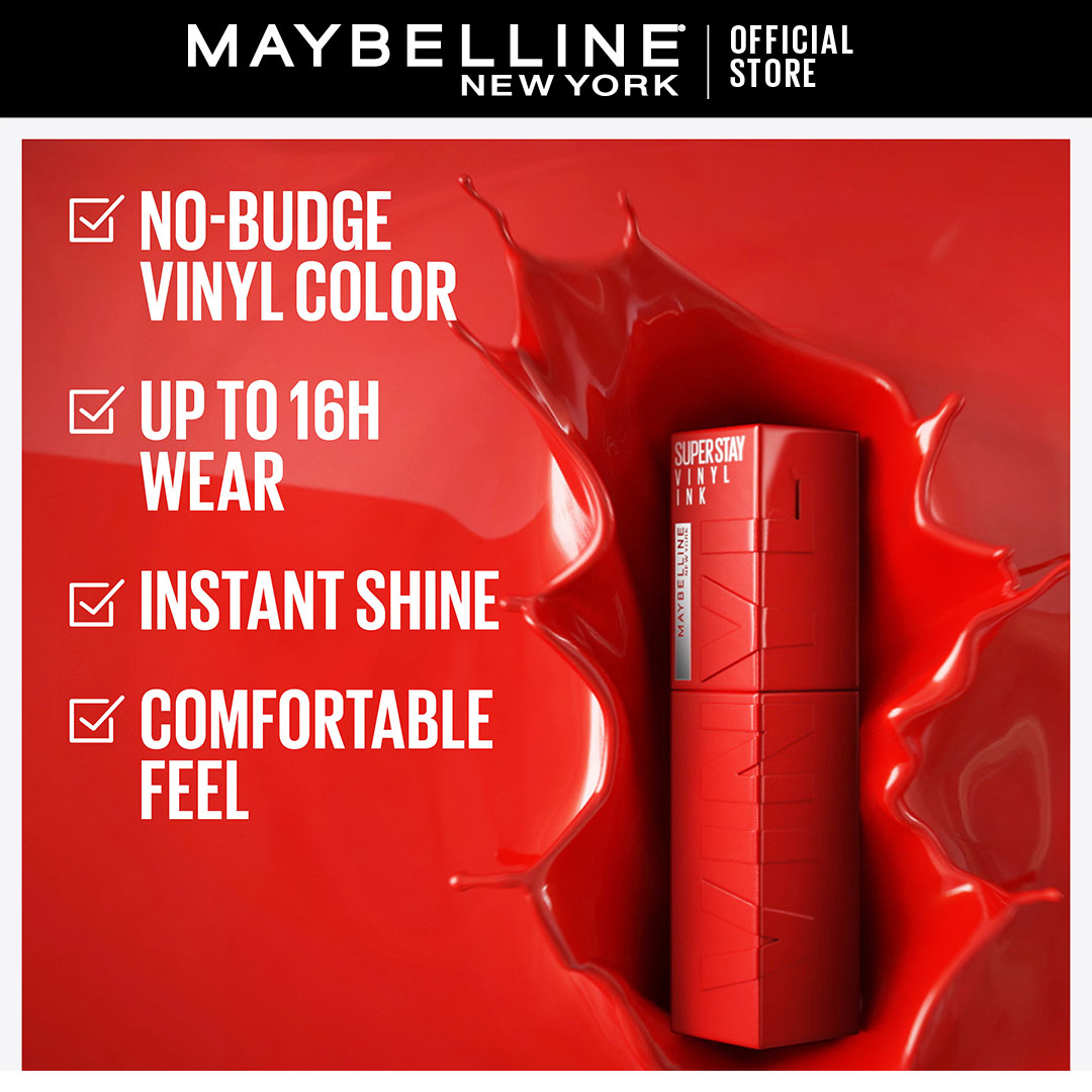 Maybelline New York - Super Stay®Vinyl Ink Longwear Liquid Lipcolor - Saucy