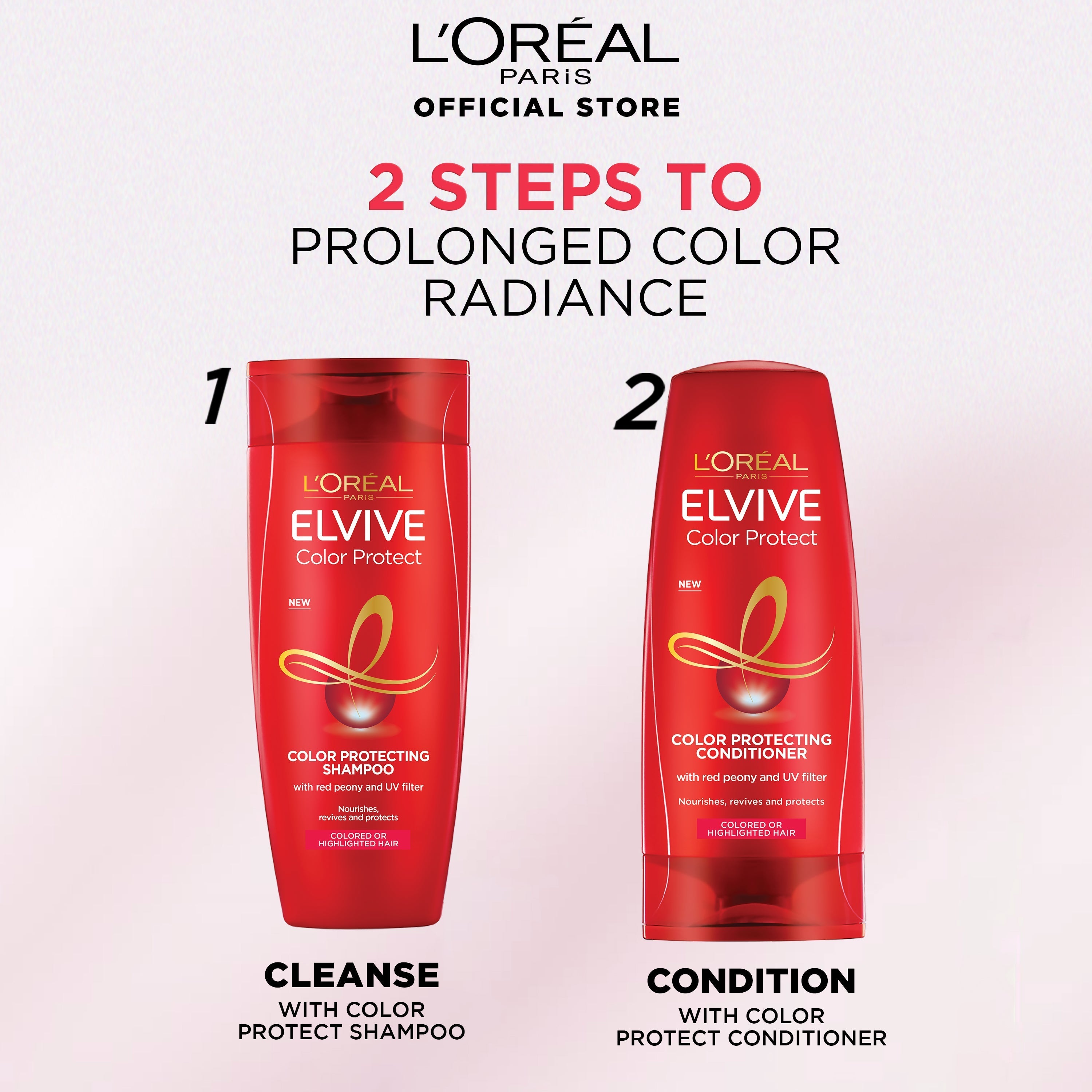 L'Oreal Paris Elvive Color Protect Shampoo 360 ml - For Colored Hair