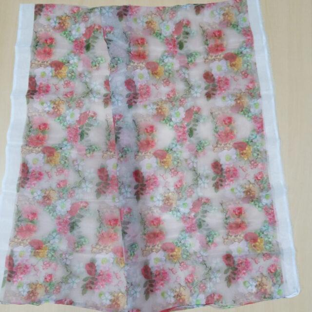 Zardi- Organza Printed Floral Dupatta – ZD844