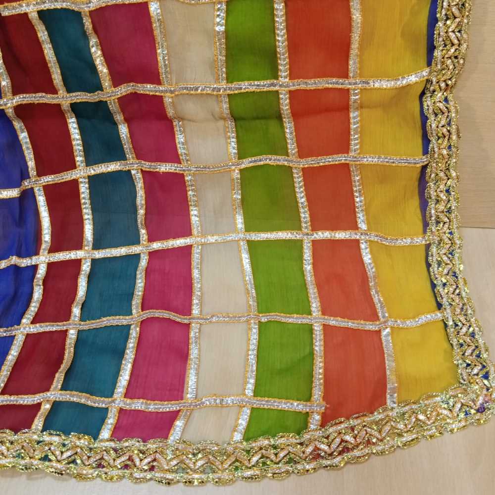 Zardi- Multi  Gota work Dupatta For Wedding Party  ZD552